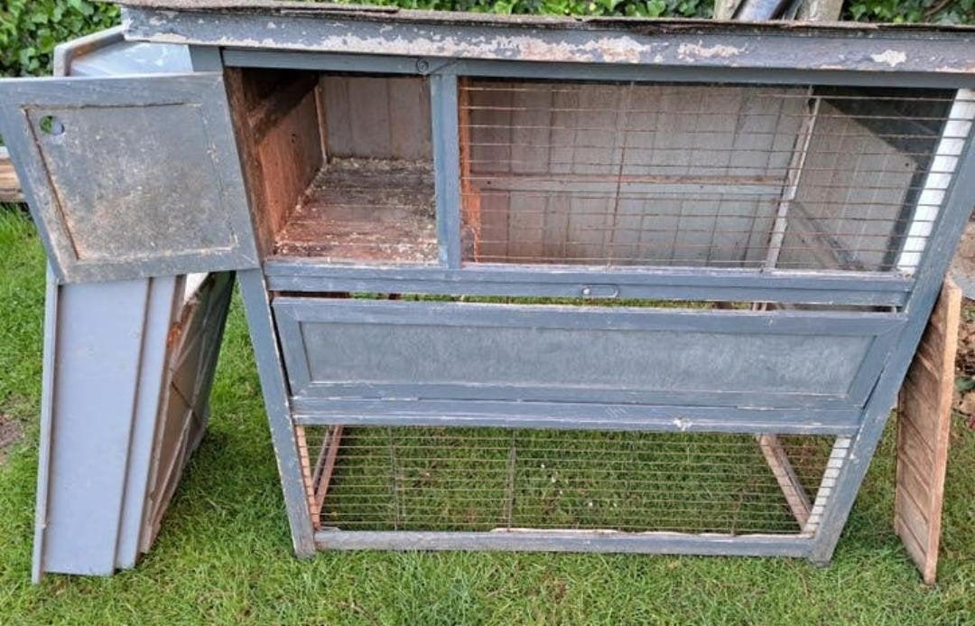 Gratis konijnenhok hok konijn moet zsm weg, Dieren en Toebehoren, Ophalen, 90 cm of meer, Konijn, Hok