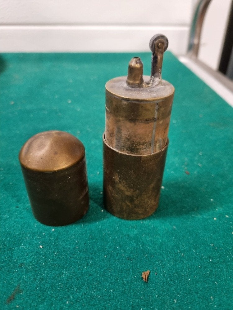 aansteker benzine antiek messing militair, Ophalen of Verzenden, 'T Olde Gre-j, Info@toldegrej.nl, Endepoelstraat 20f Didam