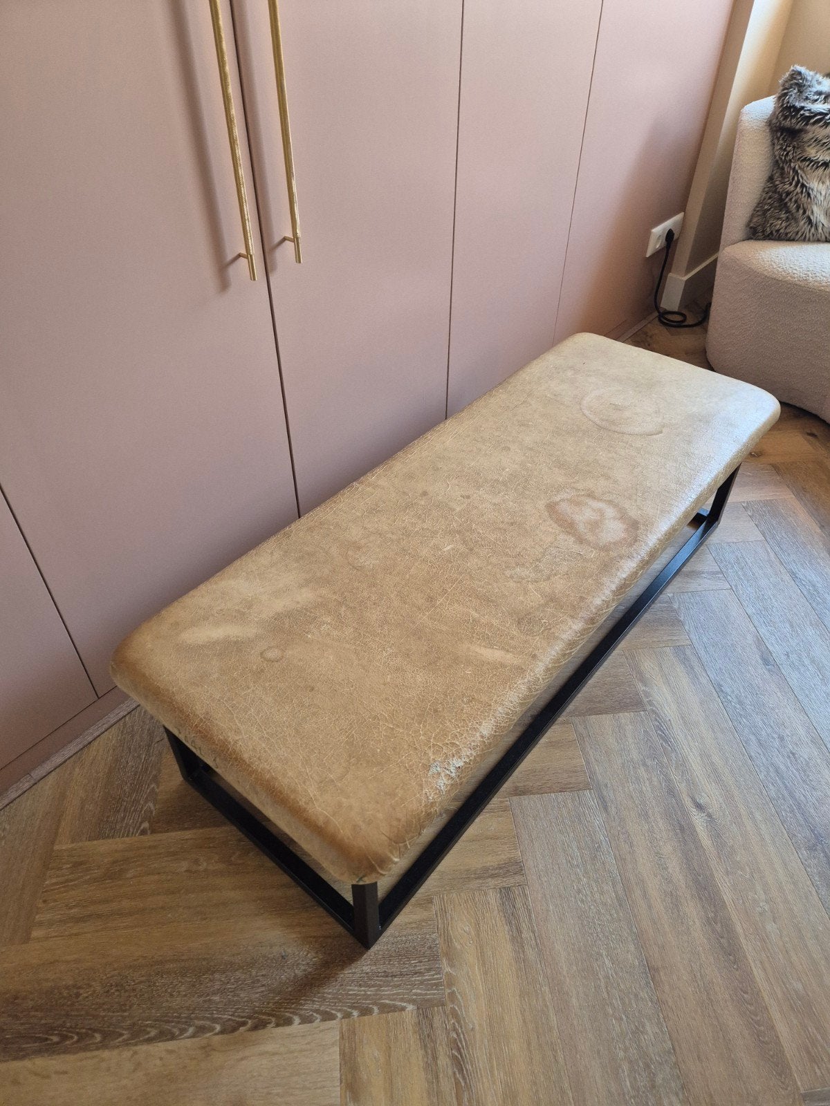 Bankje/Springkast, 125 cm of meer, Rechthoekig, 50 tot 75 cm, Ophalen