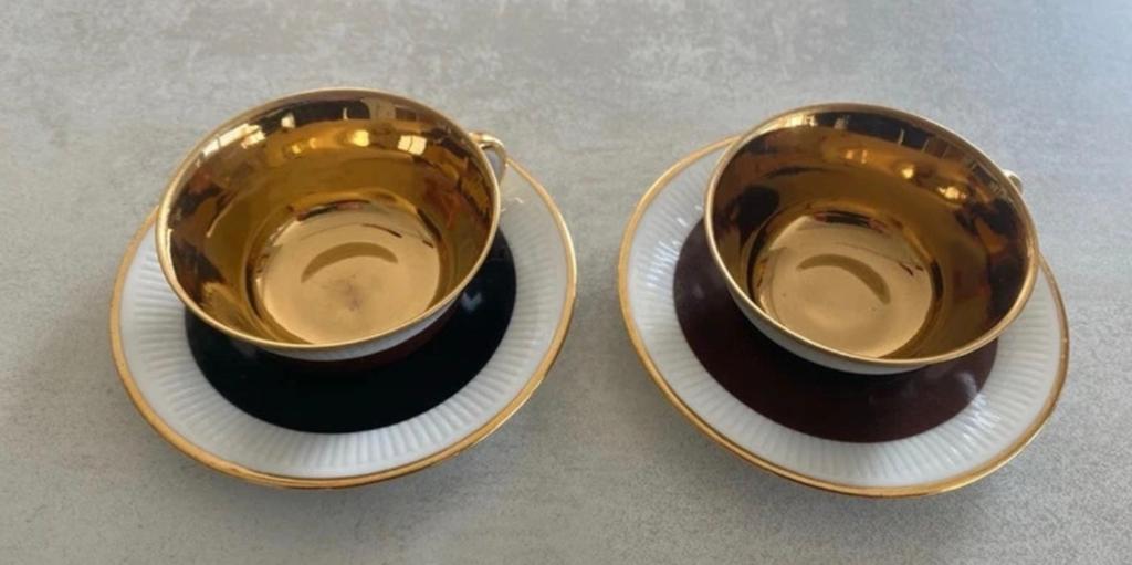 Pillivuyt kop en schotel (11 cm doorsnede), Huis en Inrichting, Keuken | Servies, Gebruikt, Verzenden, Overige stijlen, Kop(pen) en/of Schotel(s)
