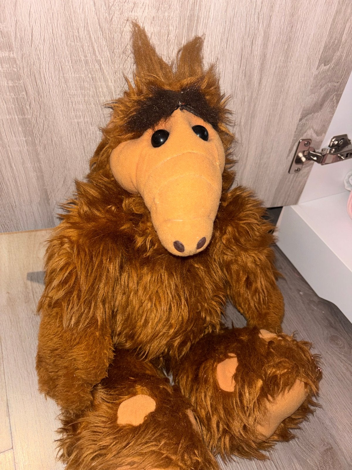 Vintage ALF knuffel - Grote pluche pop, Gebruikt, Overige merken, Overige karakters, Overige typen