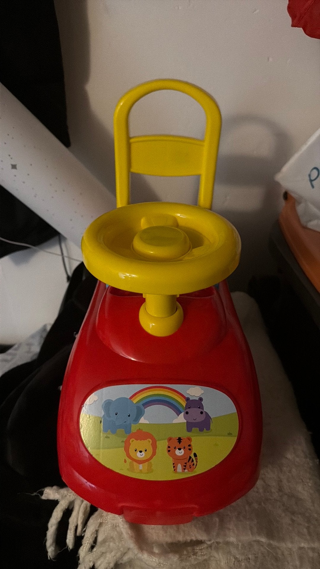 Loopauto voor kinderen vanaf 1 jaar - Rood met dieren, Ophalen, Gebruikt, Loopvoertuig