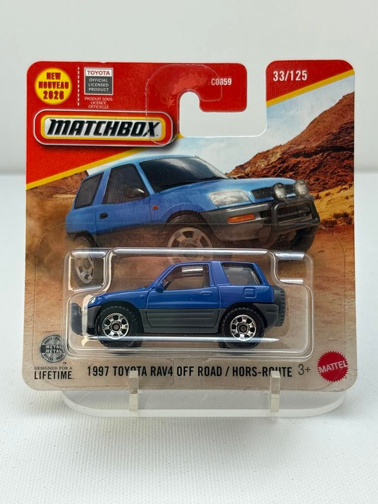 Matchbox 1997 Toyota RAV4 Off Road - Nieuw in verpakking, Auto, Nieuw, Ophalen of Verzenden, Mattel