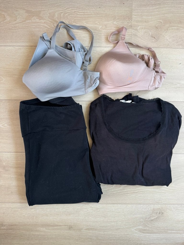 MAMA/Voedingskleding SET (top, broek, BH) OYSHO, H&M mt L-XL, H&M, Maat 42/44 (L), Ophalen of Verzenden, Roze