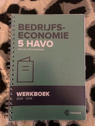 Bedrijfseconomie 5 havo boek, Boeken, Gelezen, HAVO, Cumulus, Ophalen of Verzenden