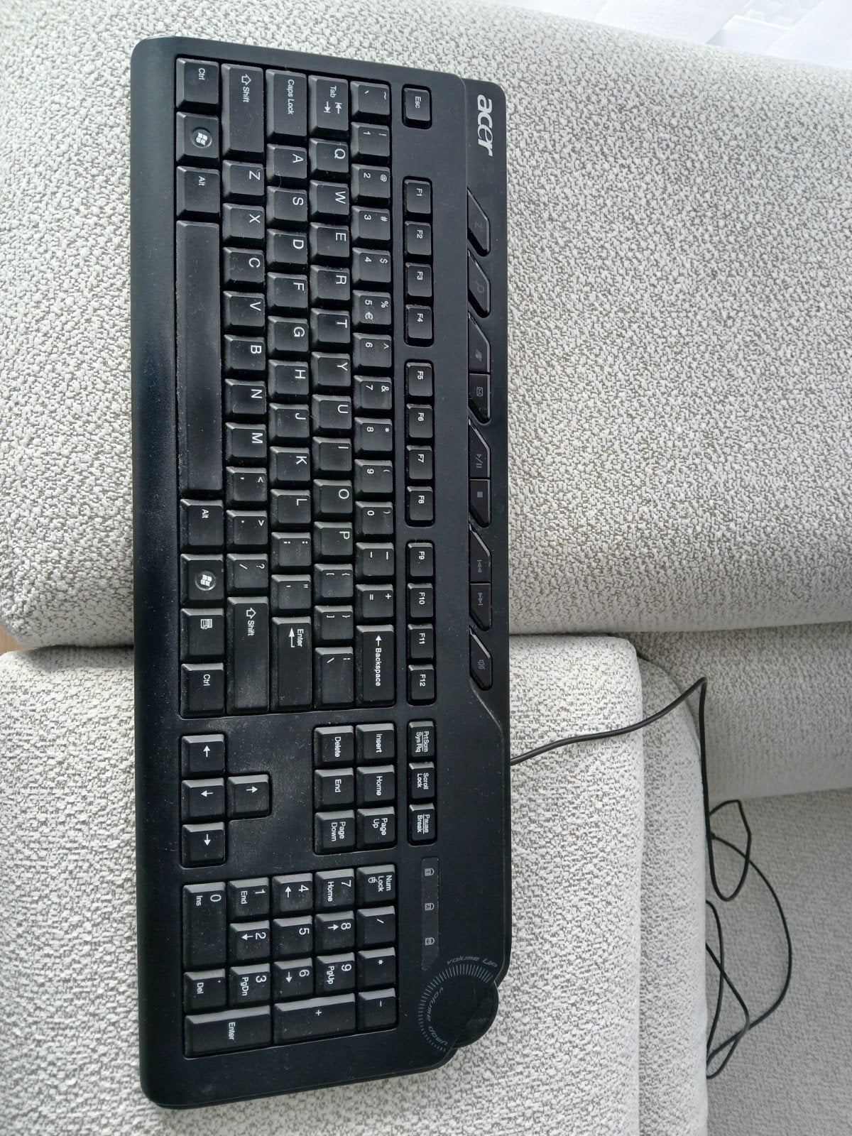 Acer Bedraad Toetsenbord - QWERTY, Computers en Software, Toetsenborden, Gebruikt, Ophalen of Verzenden, Qwerty, Bedraad