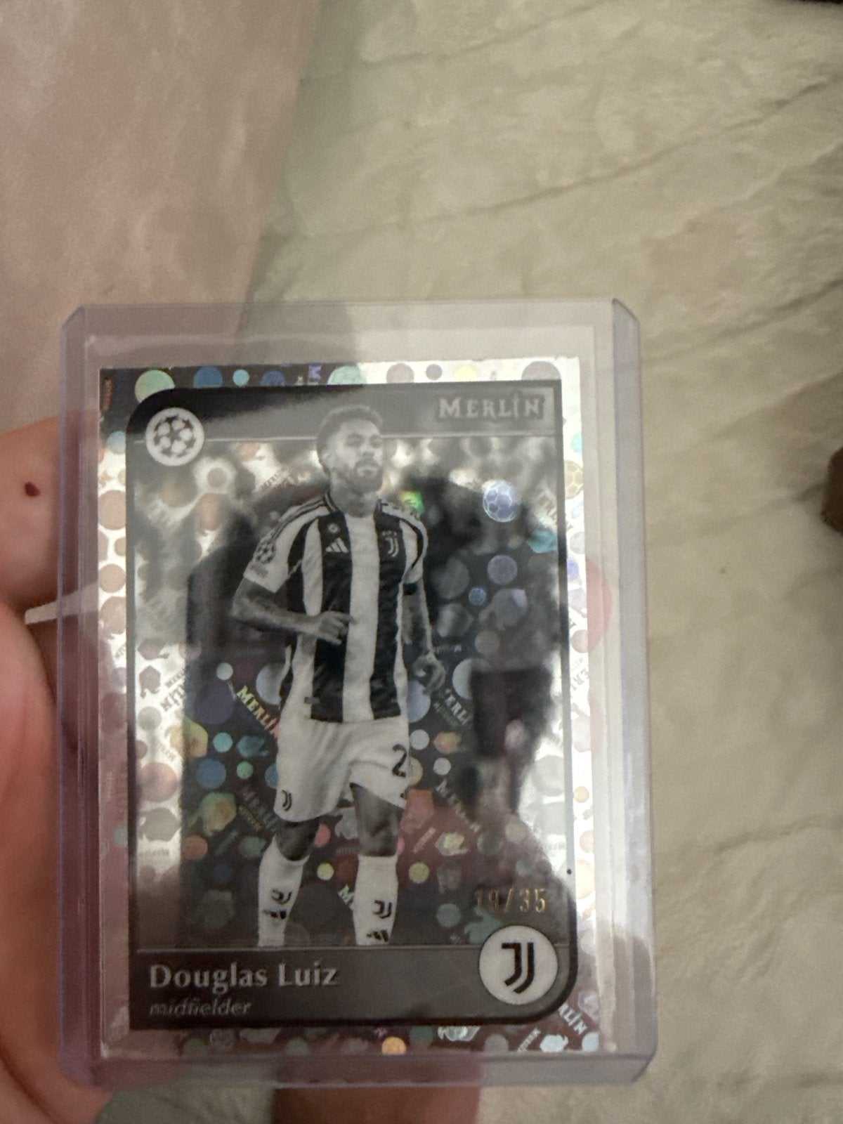 Douglas Luiz Merlin Black White Vintage Refractor UCC /35, Verzenden, Nieuw, Losse kaart, Foil