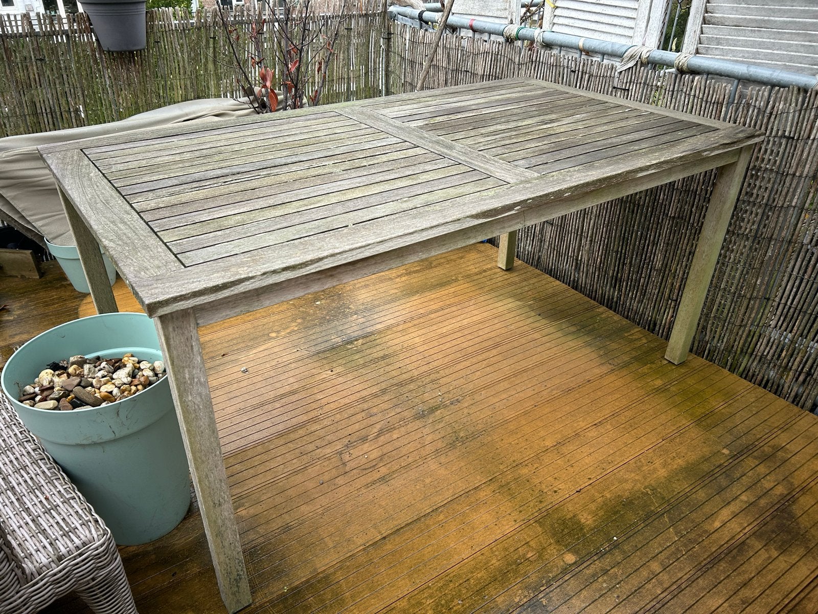 Houten tuintafel, Ophalen, Gebruikt, Rechthoekig, Hout
