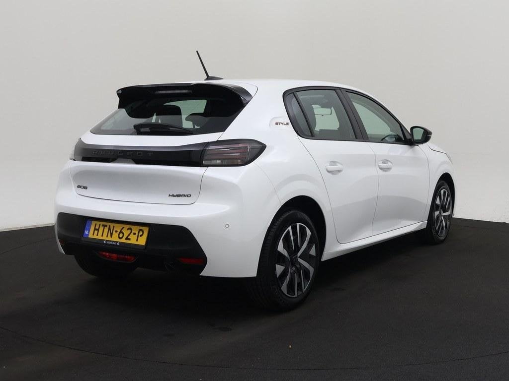 Peugeot 208 1.2 Hybrid Automaat Style Airco/CarPlay/Led/Crui, Auto's, Peugeot, Euro 6, 1199 cc, Wit, Origineel Nederlands
