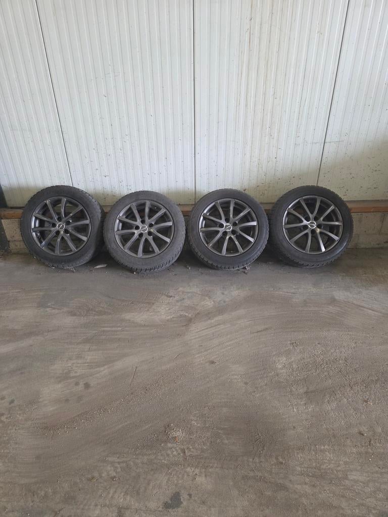 4x nieuwe velgen op winterband, Auto-onderdelen, Banden en Velgen, 16 inch, 205 mm, Winterbanden, Ophalen of Verzenden