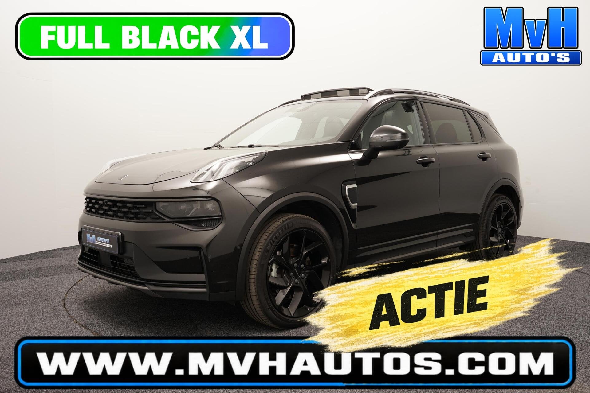 Lynk & Co 01 1.5 PHEV|FULL BLACK XL|360CAM|NAP|PANO, Auto's, Dealer onderhouden, Stof, Euro 6, Met garantie (alle)