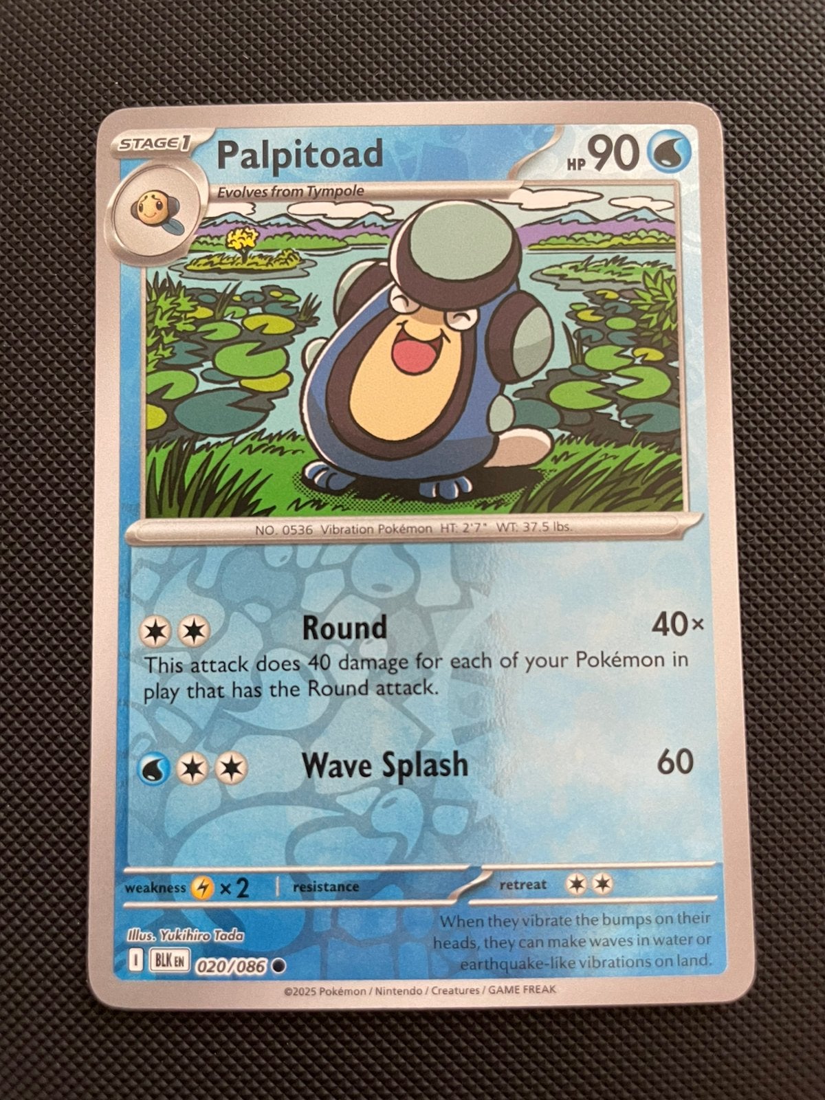 Palpitoad 020/086 Reverse Holo Black Bolt Packfresh, Verzenden, Zo goed als nieuw