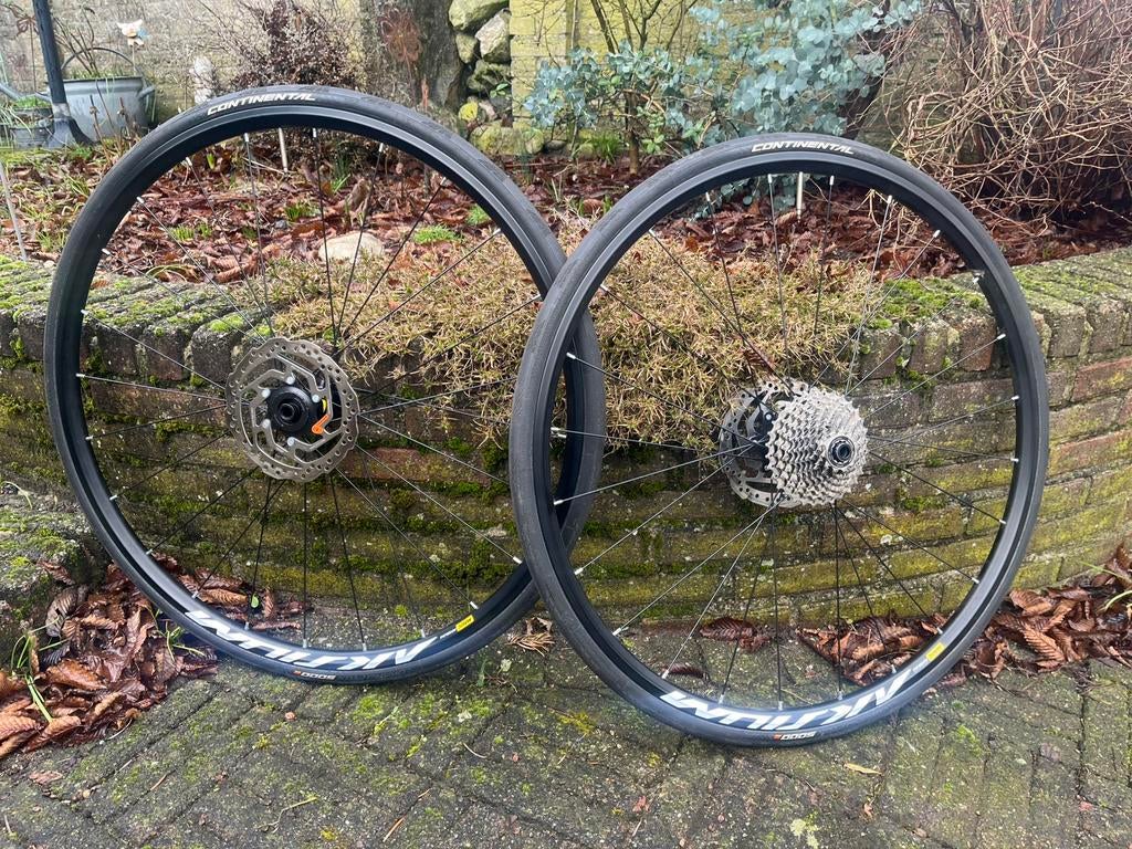 Mavic Aksium Disc Racefiets Wielen, Fietsen en Brommers, Fietsen | Racefietsen, Zo goed als nieuw, Ophalen