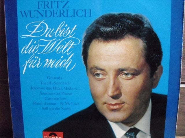 Fritz Wunderlich "Du Bist Die Welt Fur Mich" LP, Cd's en Dvd's, Vinyl | Klassiek, LP, Gebruikt, Ophalen of Verzenden, Romantiek
