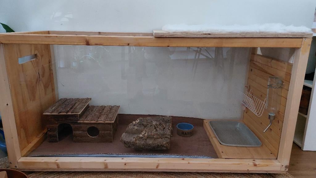 Konijnenhok NIEUW!, Ophalen, 110 cm of meer, 60 tot 90 cm, Nieuw