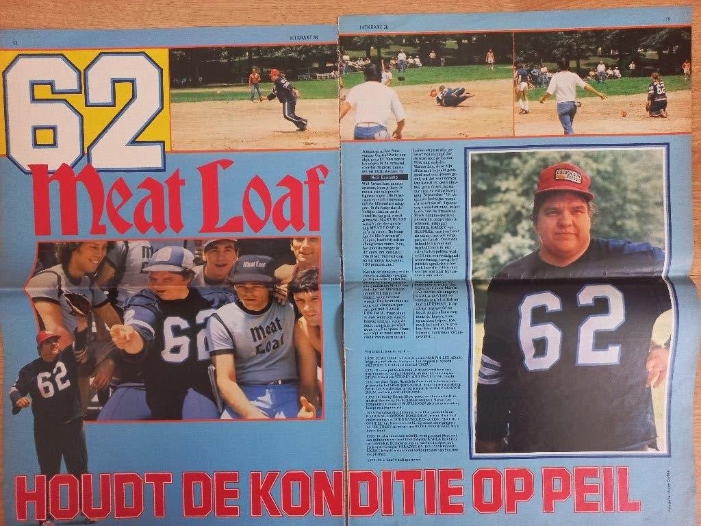 MEATLOAF diverse artikelen, Verzamelen, Ophalen of Verzenden, 1960 tot 1980, Nederland, Knipsel(s)