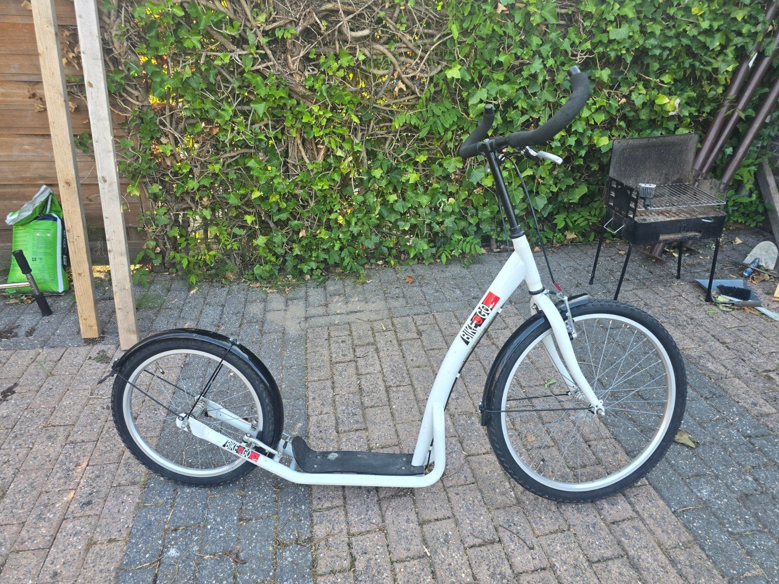 Witte Kickbike Step met Grote Wielen, Ophalen, Gebruikt, Kickbike, Kickbike