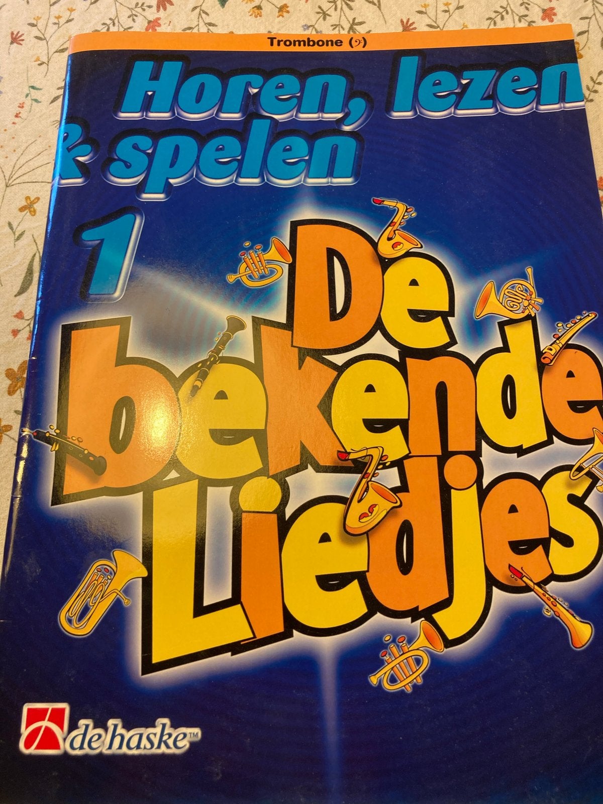 Horen, Lezen & Spelen 1: De Bekende Liedjes voor Trombone, Muziek en Instrumenten, Bladmuziek, Les of Cursus, Ophalen of Verzenden