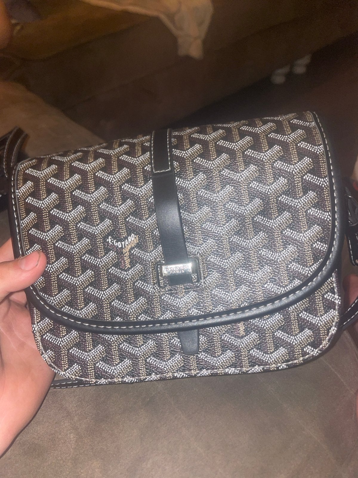 Zwarte Goyard Nek Tasje, Ophalen of Verzenden, Zo goed als nieuw, Zwart