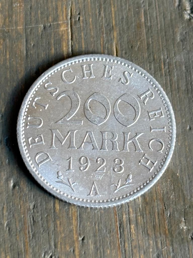 200 Mark 1923 Duitsland, Ophalen of Verzenden, Duitsland, Losse munt