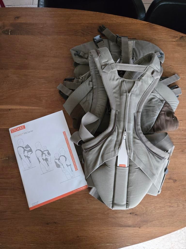 Stokke MyCarrier beige 3 in 1, Overige merken, Gebruikt, Buik of Rug, Ophalen of Verzenden
