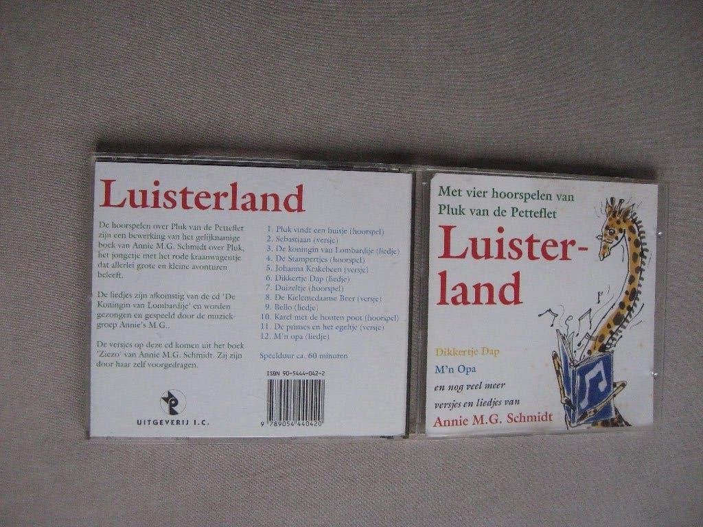 Annie MG Luisterland - 4 hoorspelen, o.a Pluk v.d Pettteflet, Boeken, Ophalen of Verzenden, Annie M.G. Schmidt, Cd