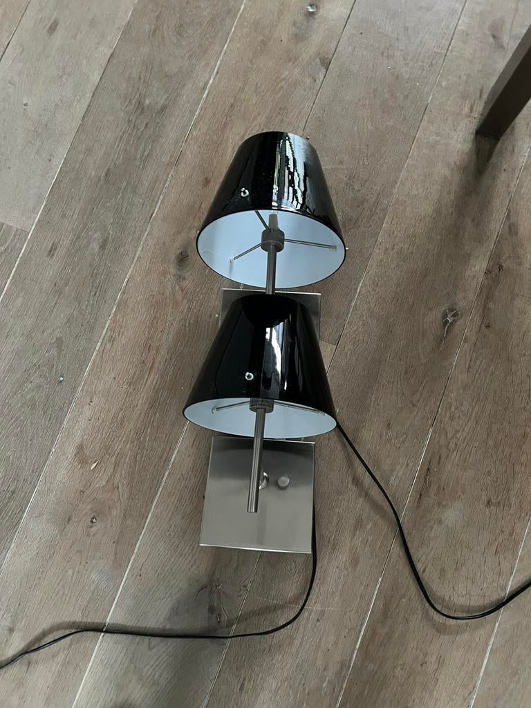 Zeer mooie RVS wandlampen, Ophalen of Verzenden, Zo goed als nieuw