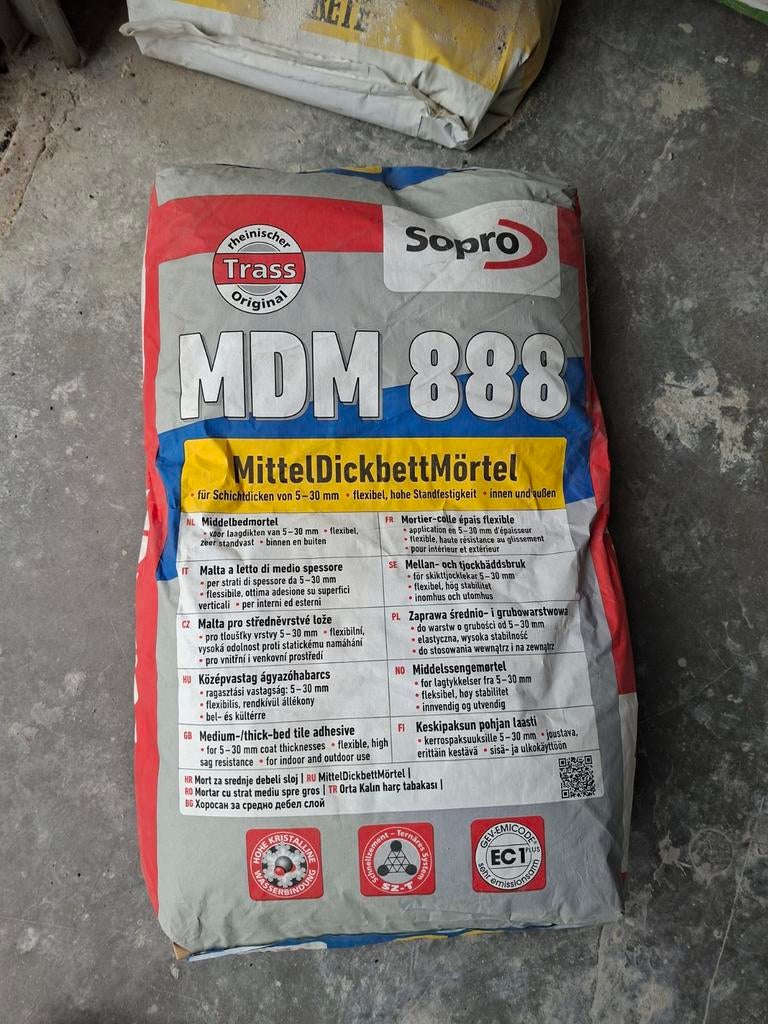 Sopro MDM 888 dikbedlijm, Doe-het-zelf en Verbouw, Ophalen of Verzenden