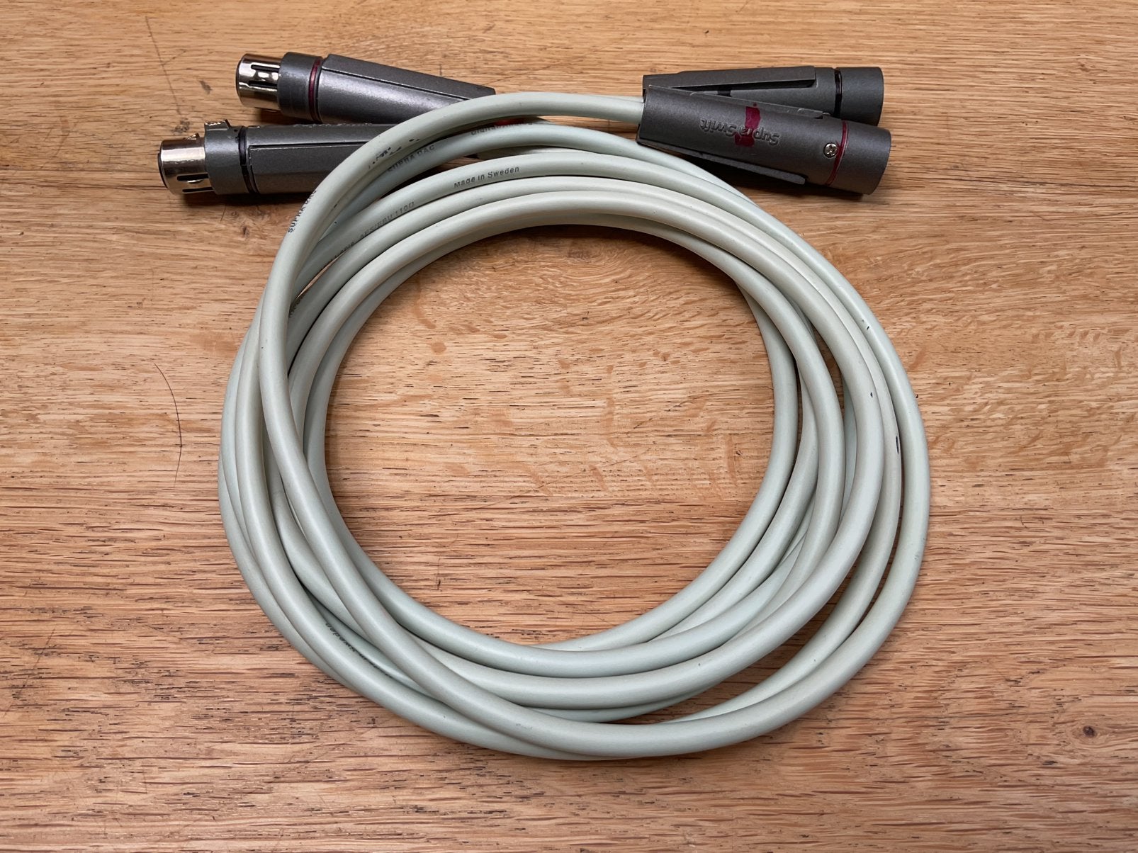 Supra DAC gebalanceerde stereo XLR interlink Swift 205cm, Audio, Tv en Foto, Ophalen of Verzenden, Zo goed als nieuw, Minder dan 2 meter