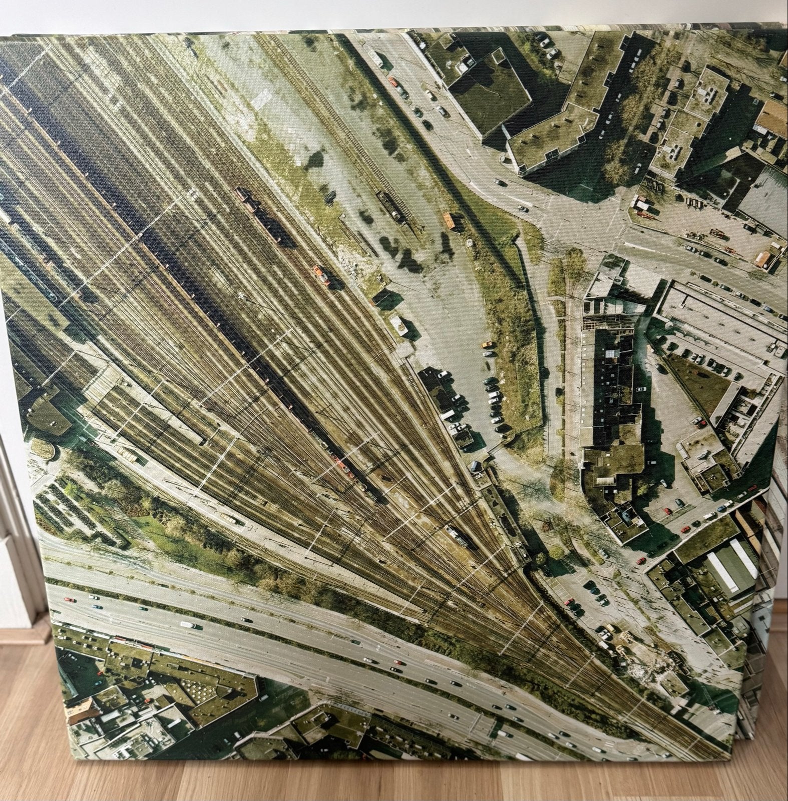 Luchtfoto’s spoor: Utrecht Inktpot en Venlo, Ophalen of Verzenden, Zo goed als nieuw, Trein, Overige typen