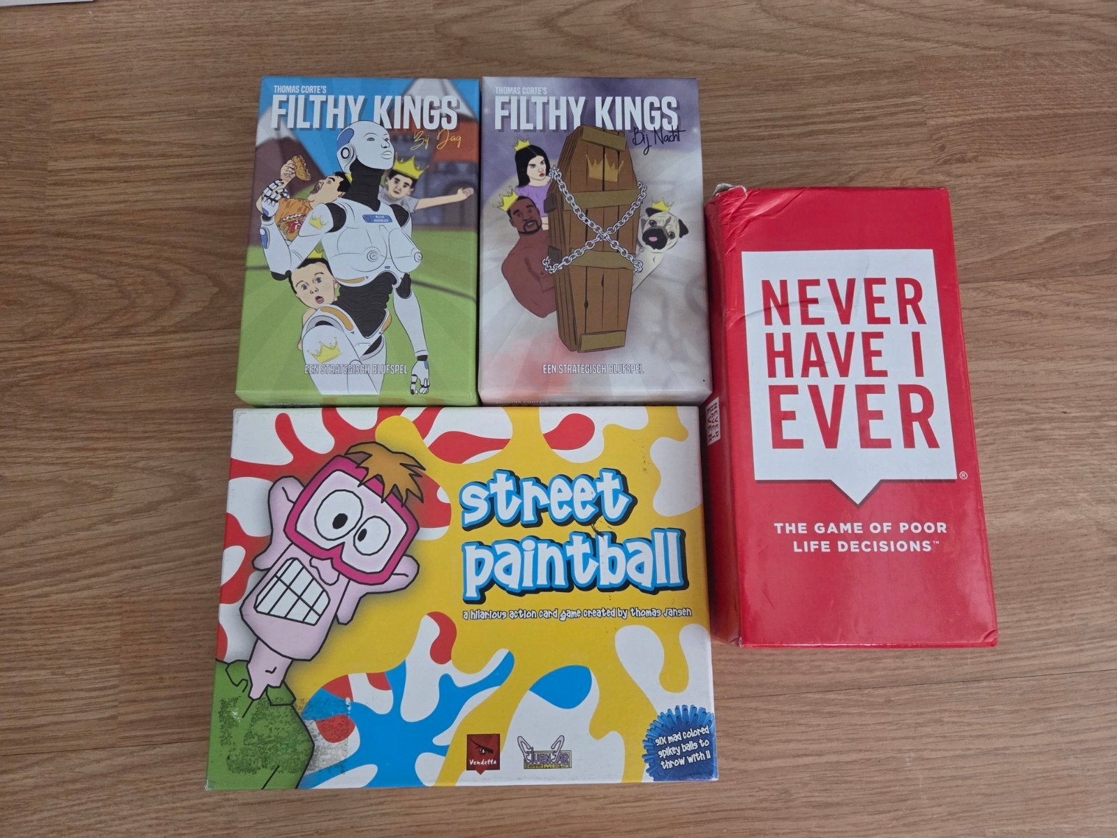 Pakket van 4 party spellen - samen voor €6,-, Een of twee spelers, Ophalen of Verzenden, Zo goed als nieuw
