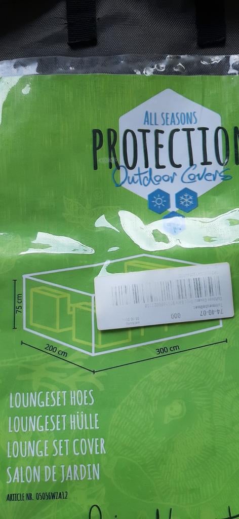 Loungesethoes 200x300x75cm, grijs, Tuin en Terras, Ophalen, Zo goed als nieuw