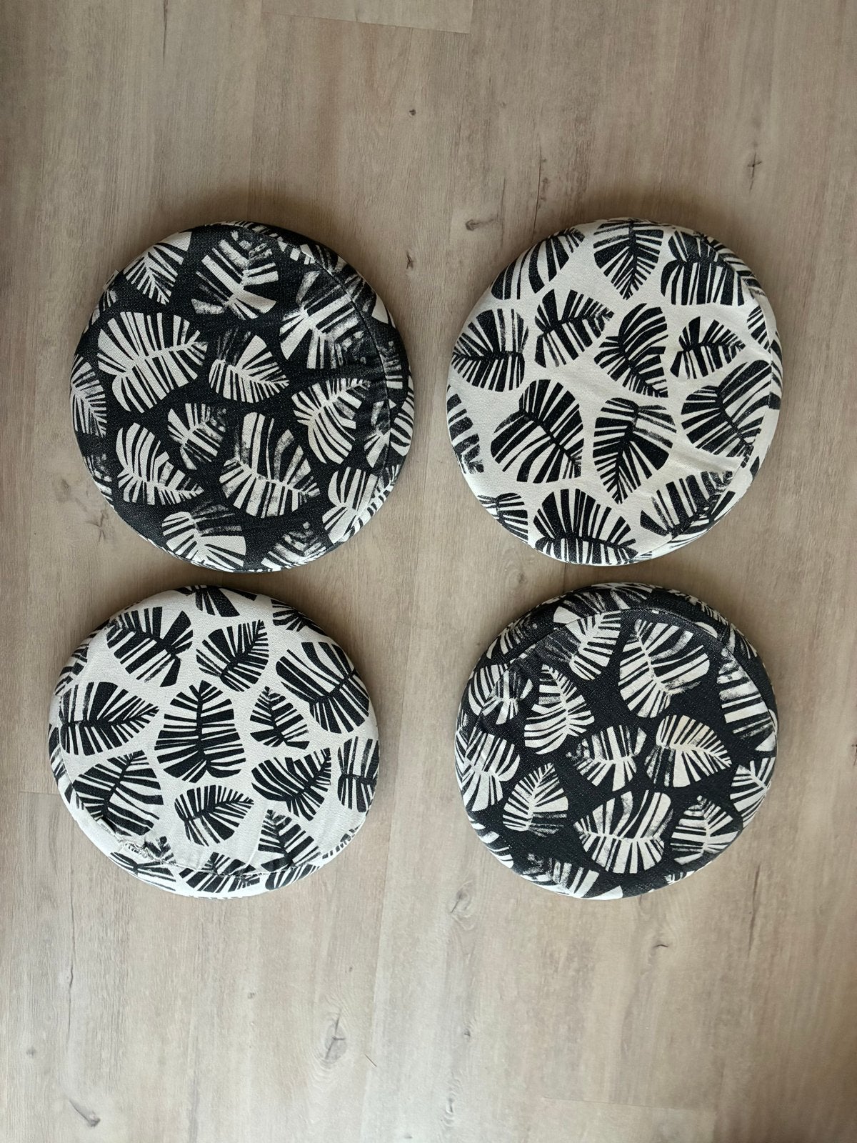 Sissy Boy zomer kussens met palmbladprint (4 stuks), Huis en Inrichting, Woonaccessoires | Kussens, Ophalen of Verzenden, Gebruikt
