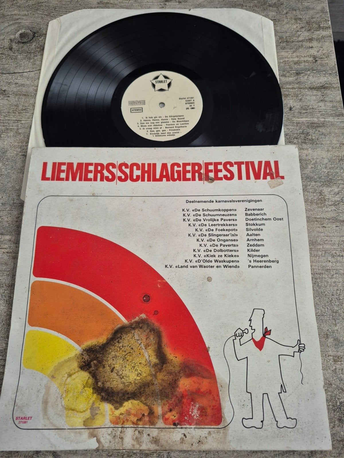 Lp liemers schlagers festival, Ophalen of Verzenden, Gebruikt