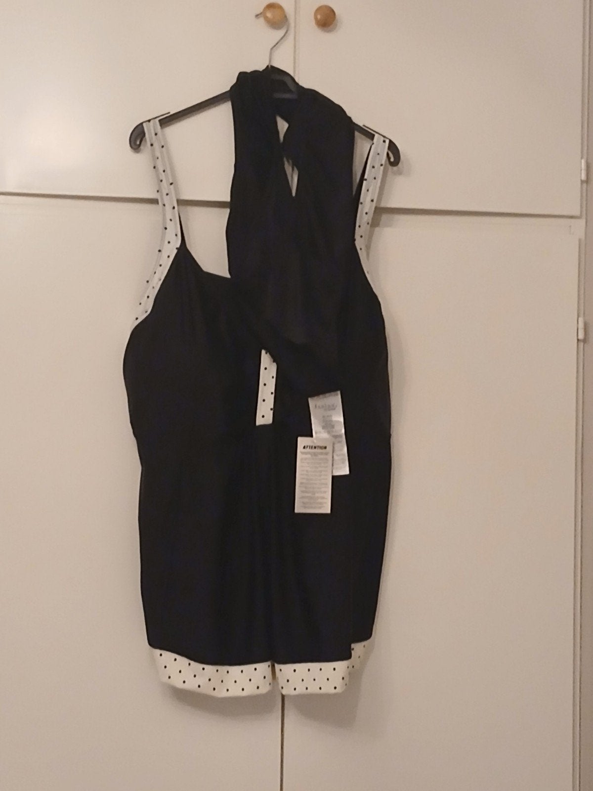 Nieuw zwart-wit damesbadpak (jurkje en broekje) maat 56/58, Kleding | Dames, Zwart, Nieuw, Badpak, Ophalen of Verzenden