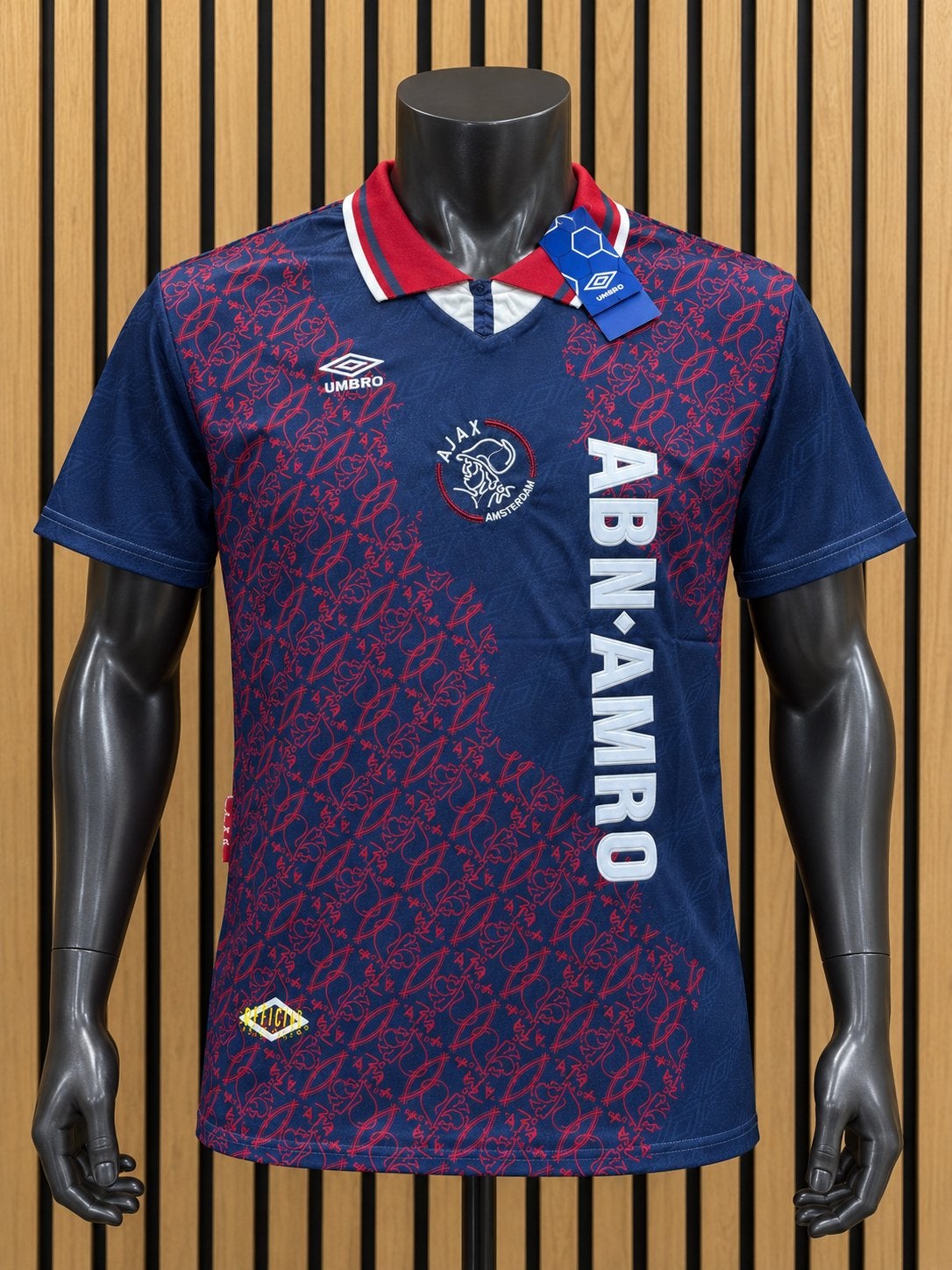 Ajax 1994/95 Umbro Uitshirt ABN AMRO L XL XXL Nieuw Retro, Maat 52/54 (L), Blauw, Nieuw, Ophalen of Verzenden