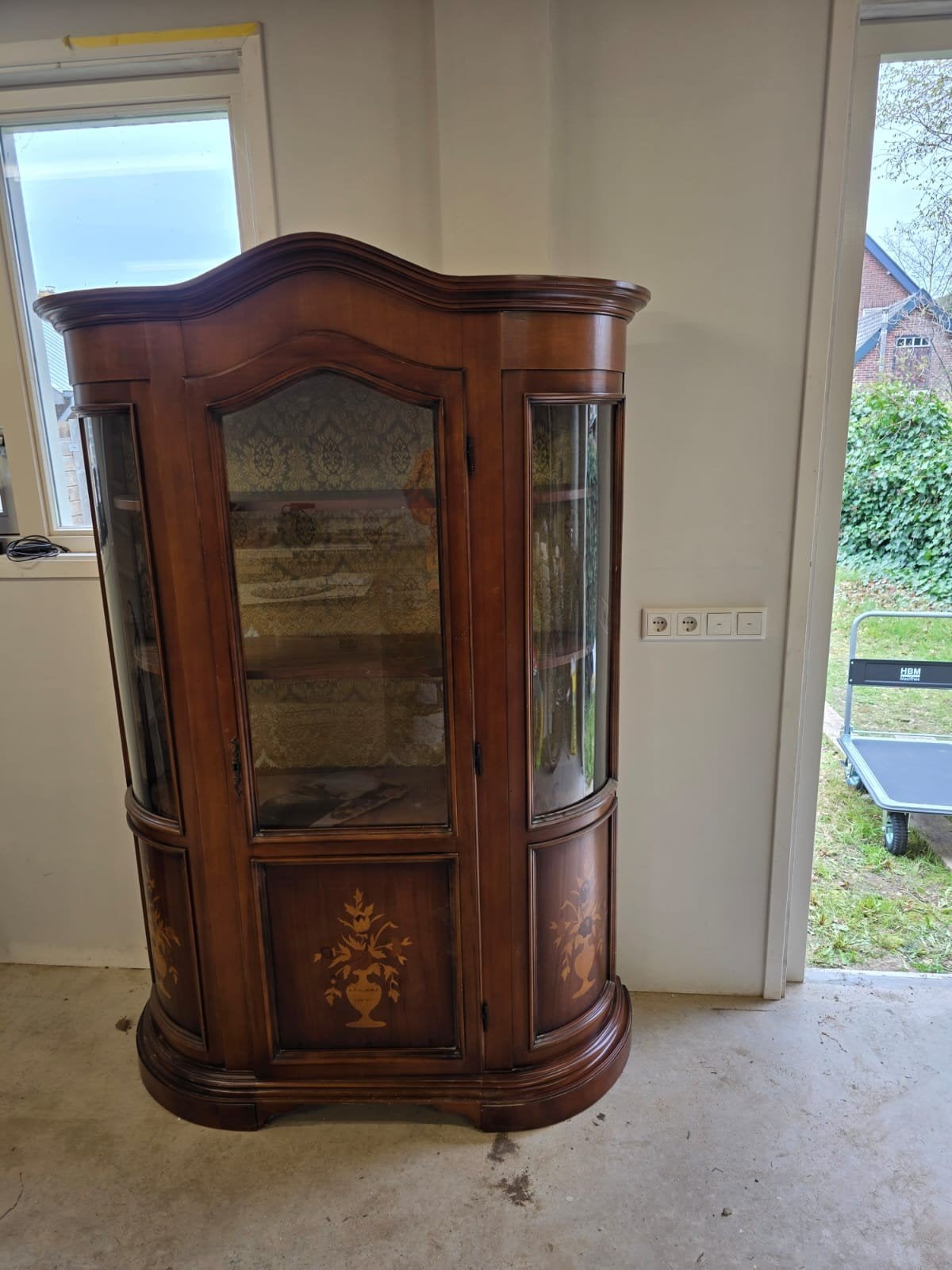Mooie vitrinekast, Huis en Inrichting, Kasten | Vitrinekasten, Gebruikt, 25 tot 50 cm, Glas, Ophalen