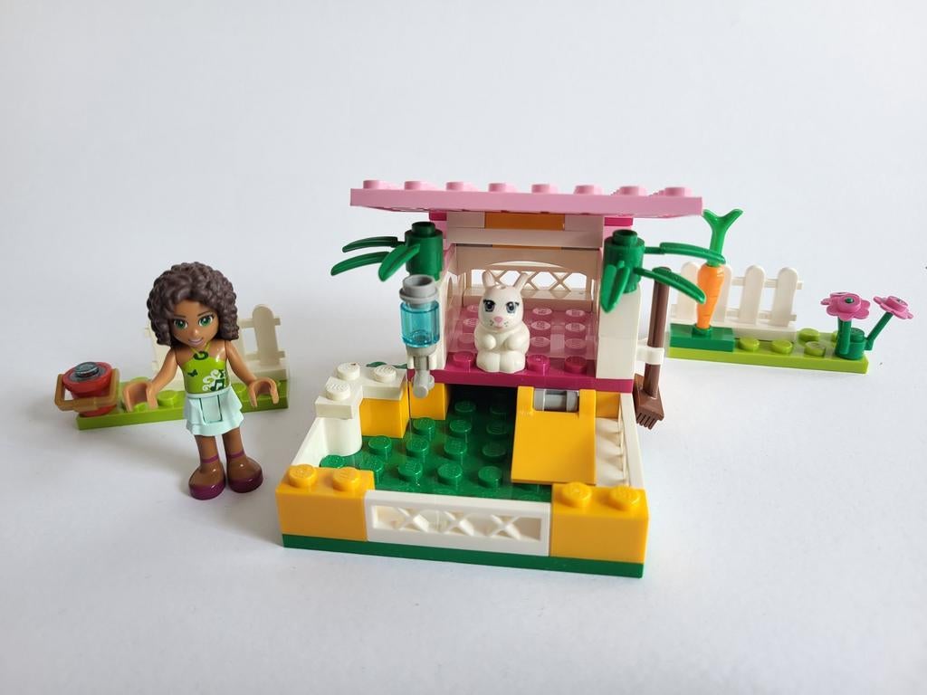 LEGO Friends Adrea's Konijnenhok - 3938, Ophalen of Verzenden, Zo goed als nieuw, Complete set, Lego