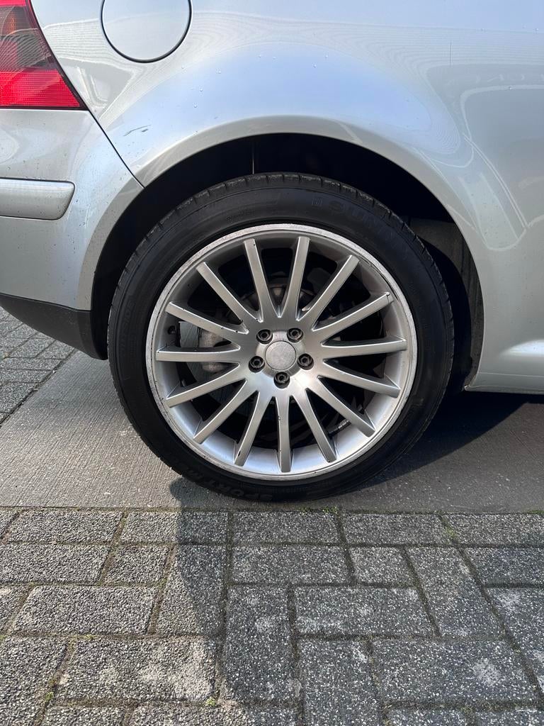 18 inch velgen met banden 5x100, Ophalen, 18 inch, Overige, Gebruikt