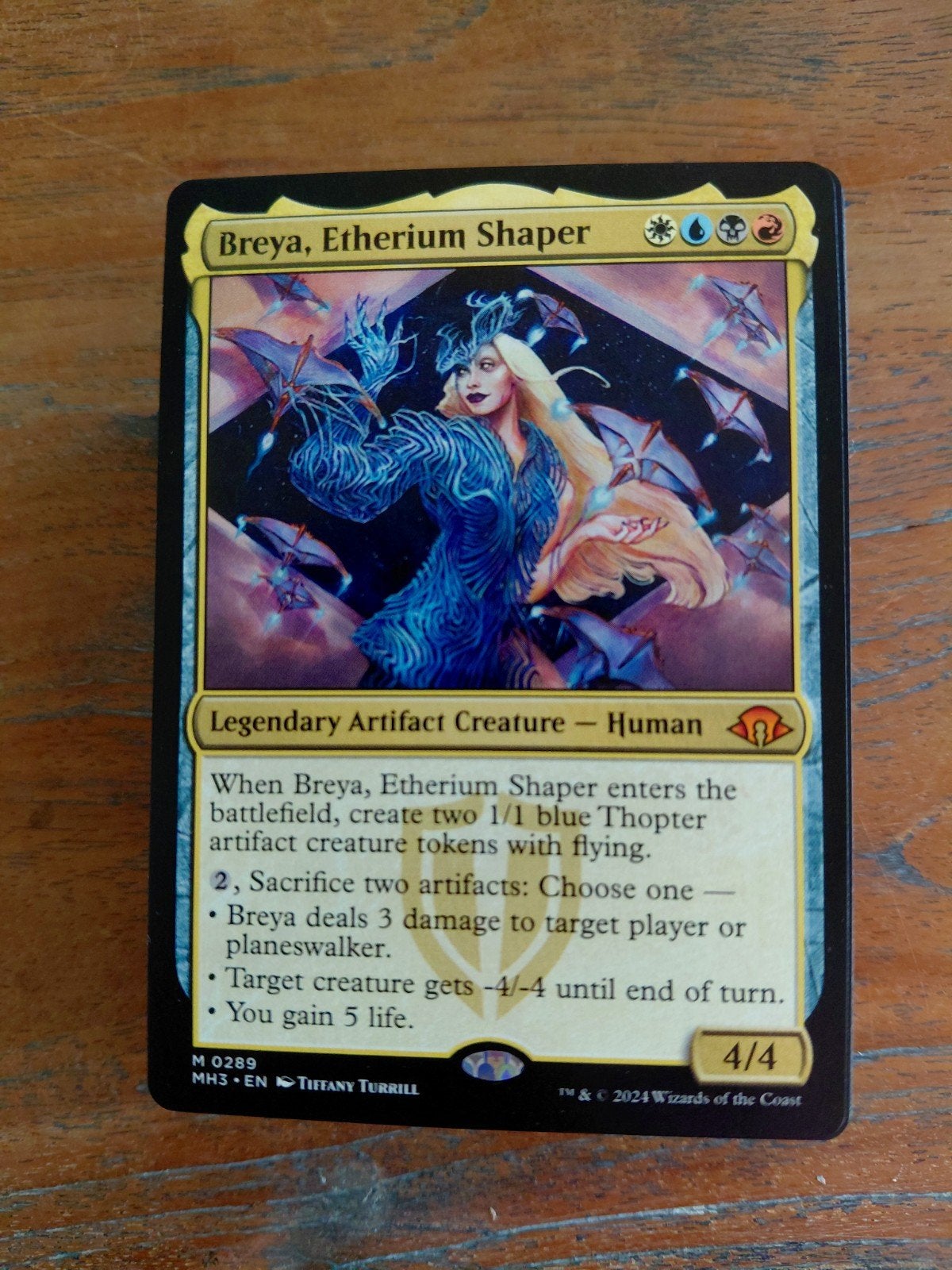 Mtg commander deck breya artifacts, Ophalen of Verzenden, Zo goed als nieuw, Speeldeck