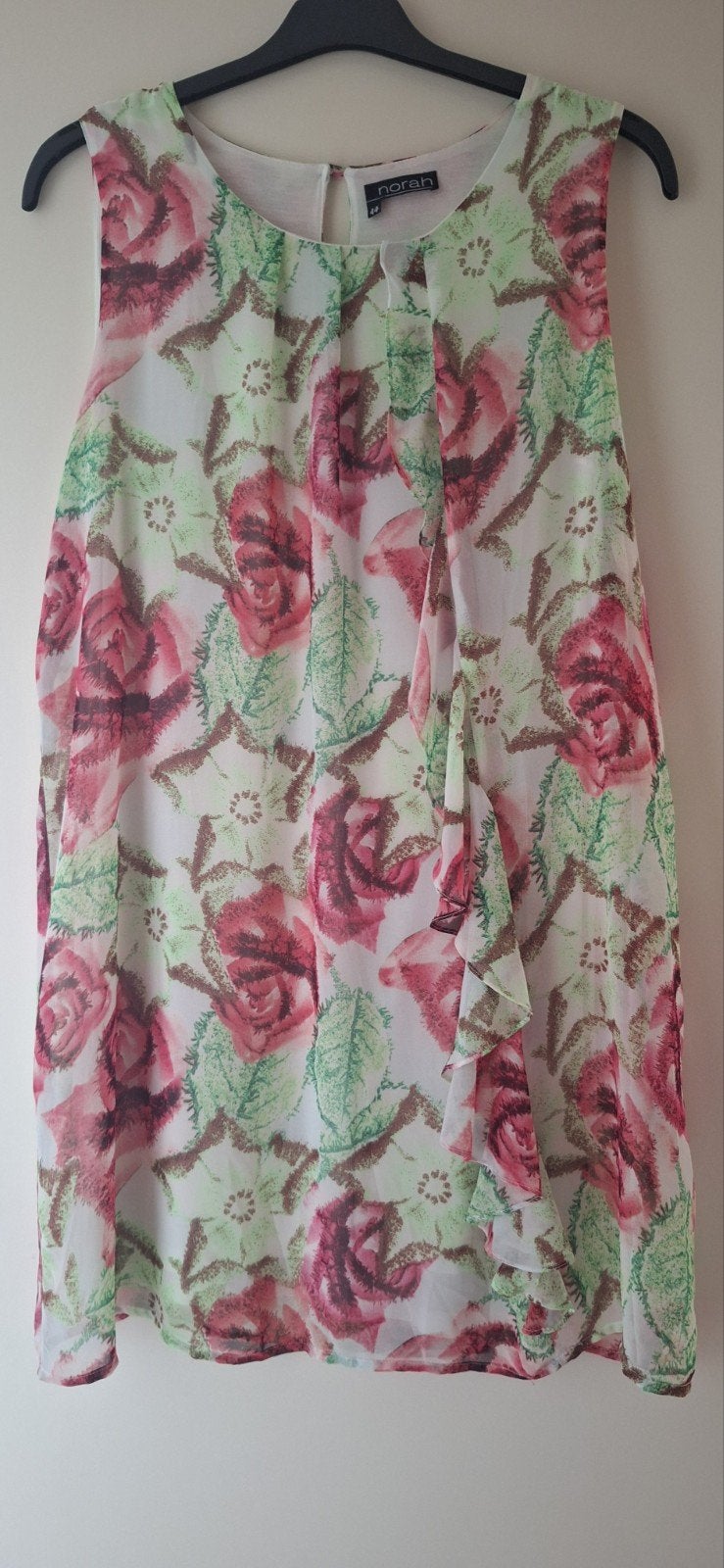 Norah bloemenprint jurk maat 44, Kleding | Dames, Jurken, Meerkleurig, Maat 42/44 (L), Ophalen of Verzenden, Zo goed als nieuw
