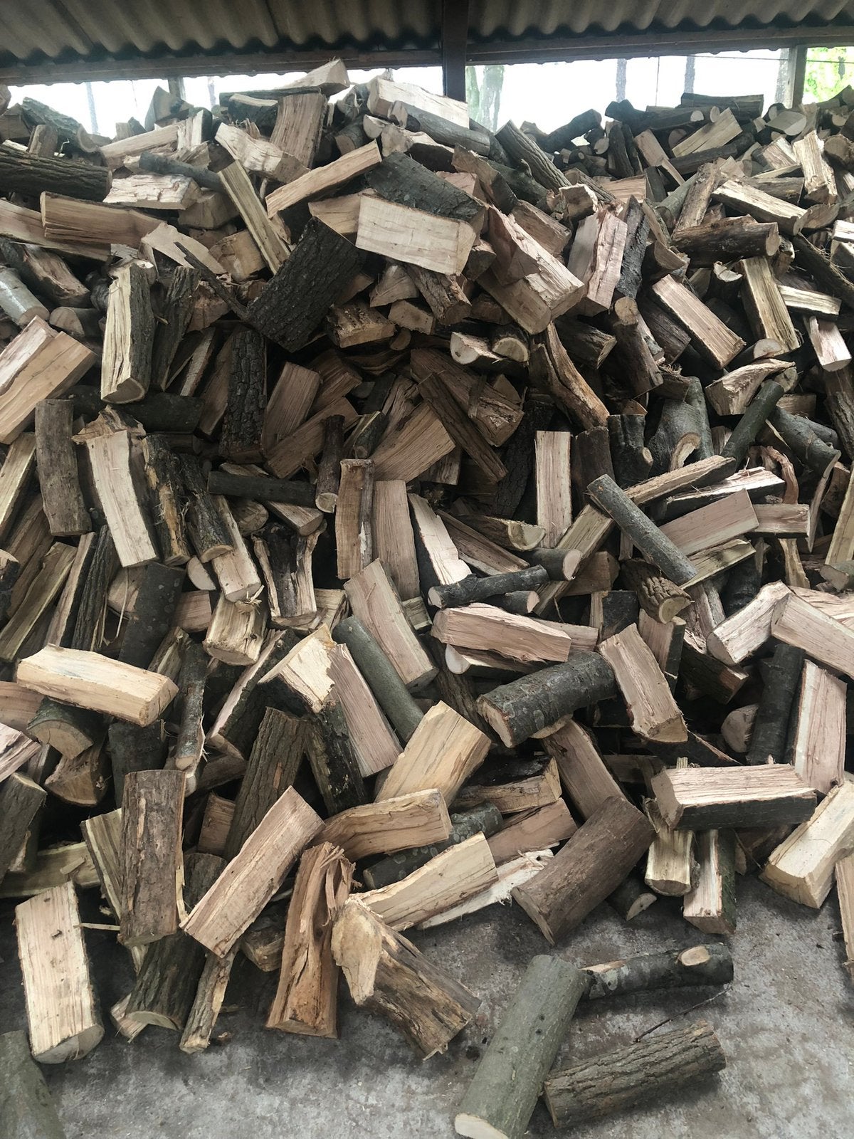 Droog haardhout thuis gebracht, 3 tot 6 m³, Ophalen of Verzenden, Eikenhout, Blokken
