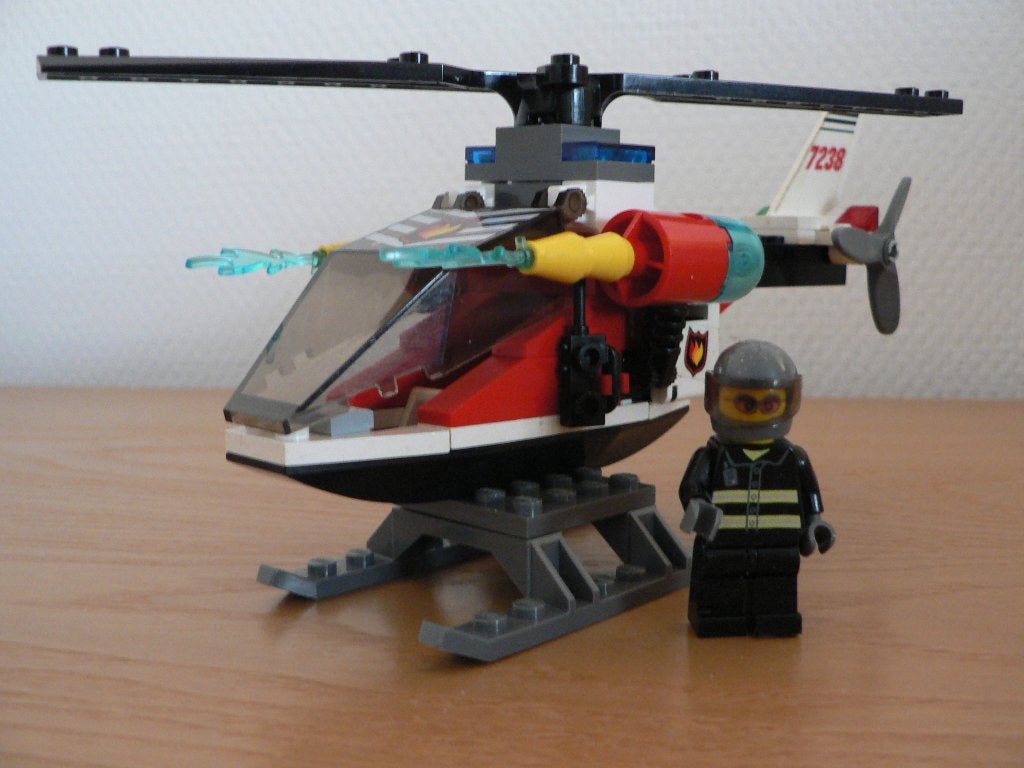 lego 7238 brandweer helicopter, Kinderen en Baby's, Ophalen of Verzenden, Gebruikt