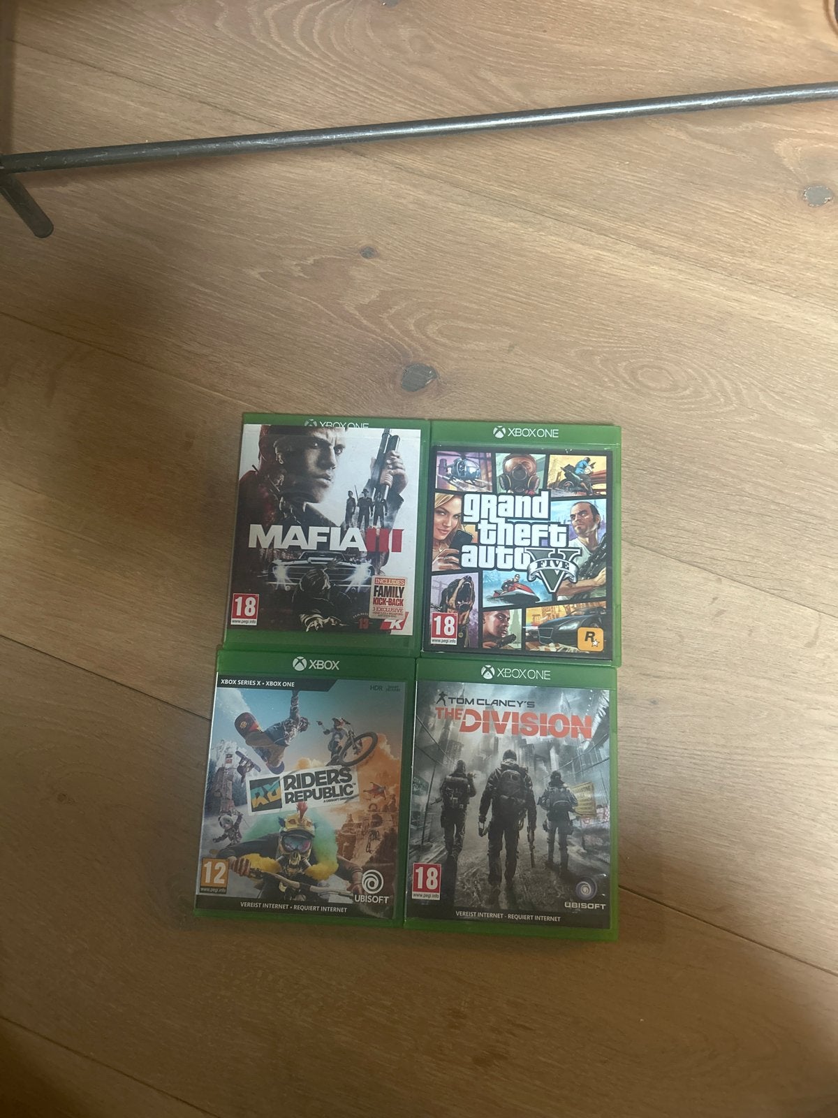 Xbox One/Series X games: Mafia III, GTA V, Riders Republic,, Avontuur en Actie, Online, Gebruikt, Vanaf 18 jaar