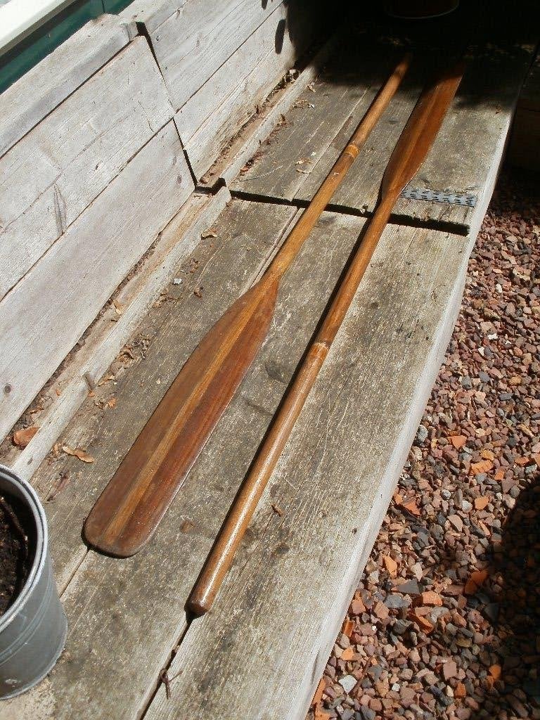 houten peddels lengte per peddel 1 meter 50, Ophalen, Gebruikt