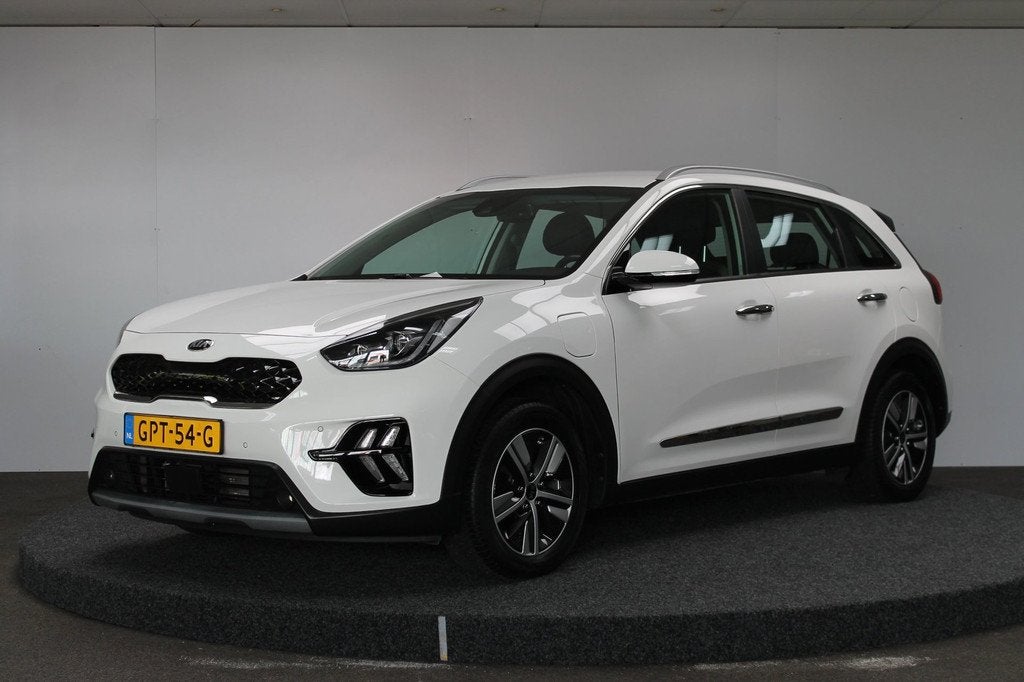 Kia NIRO 1.6 GDi PHEV DynamicPlusLine|Rijklaar prijs|Afn. Tr, Gebruikt, Leder en Stof, Wit, Plug-in hybride