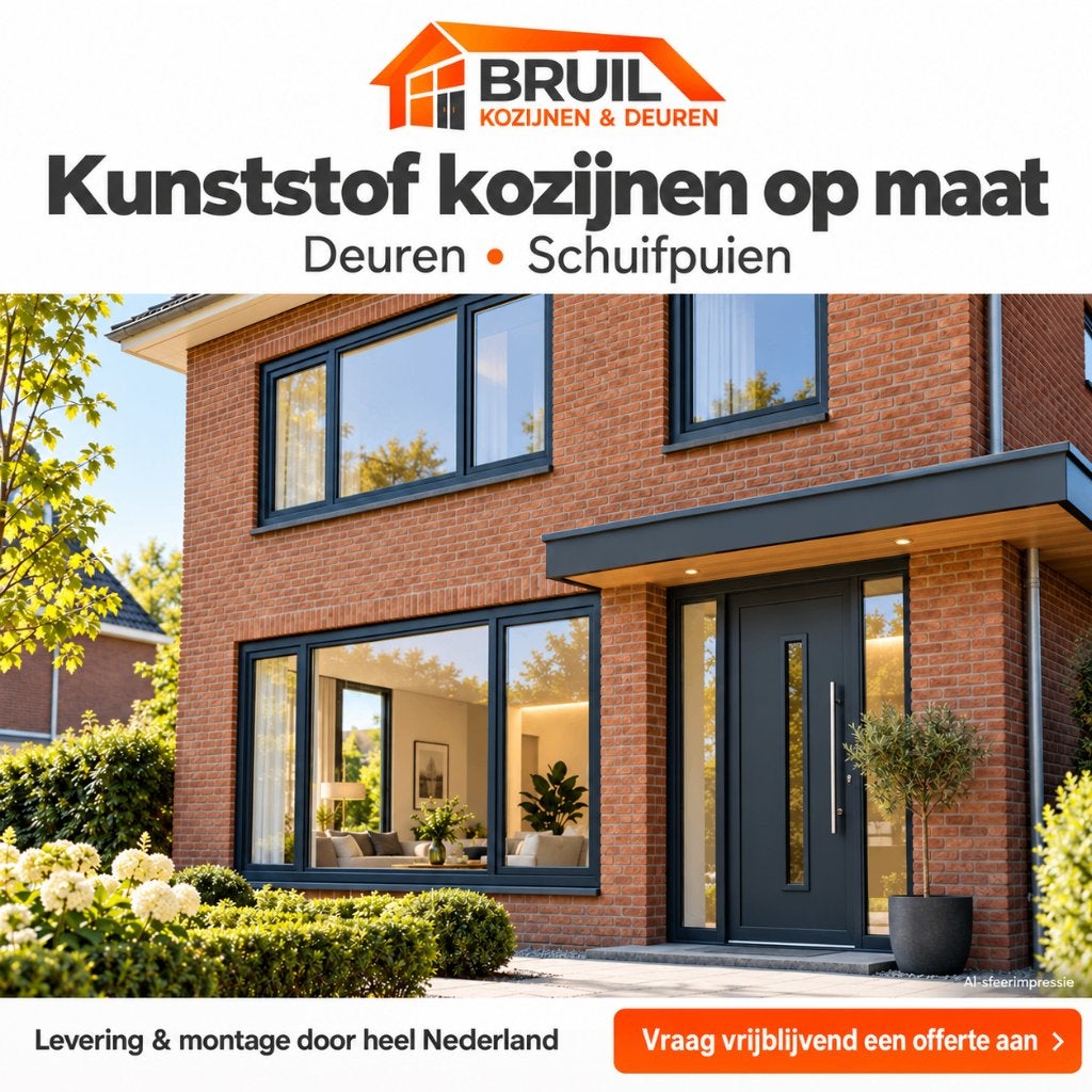 Kunststof kozijnen op maat | Incl. montage | Gratis offerte, Kunststof, Nieuw, Ophalen of Verzenden, Inclusief glas