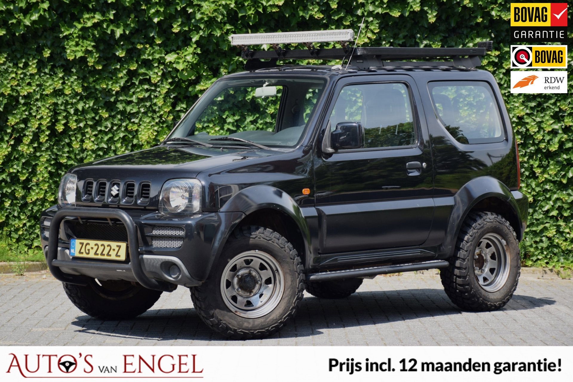 Suzuki Jimny 1.3 JLX Airco/Garantie/Compleet aangepast/Verho, Auto's, Keurmerk '100% Onderhouden', 12 maanden, Zwart, 4 stoelen