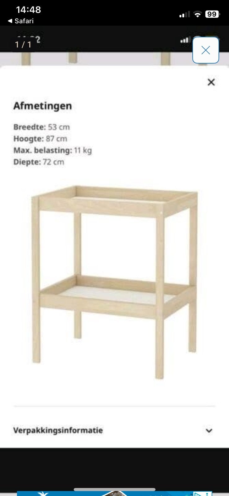 Commode ikea, Ophalen, 50 tot 70 cm, Zo goed als nieuw, 75 tot 100 cm