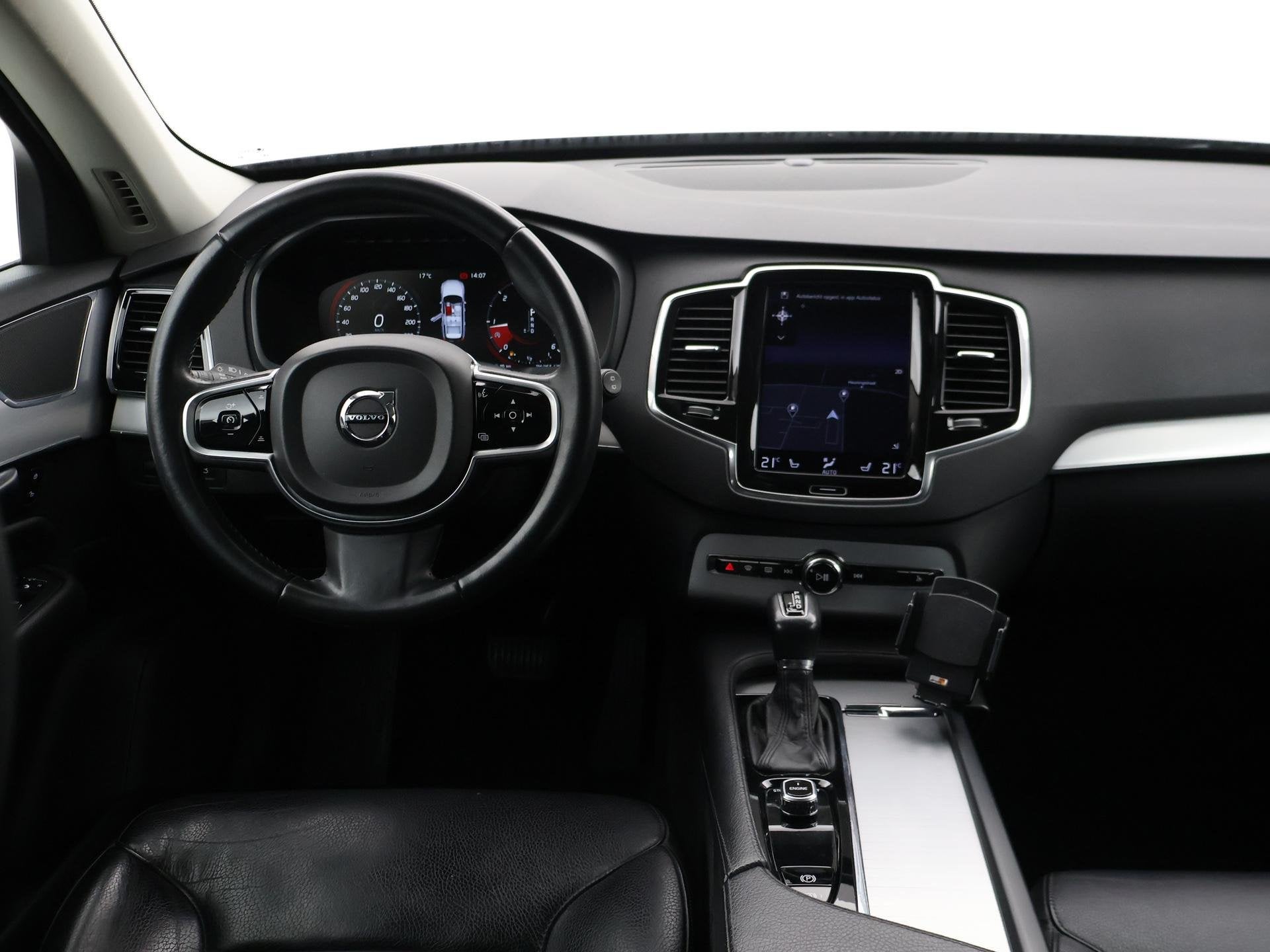 Volvo XC90 2.0 D4 190 PK GRIJS KENTEKEN EURO 6 DIESEL | WEGK, Euro 6, 1969 cc, Zwart, Leder